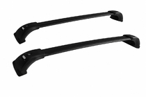 Toyota Highlander 2013–2019 Dakdragers (dwarsbalken) zwart voor dakrails OEM (afsluitbaar met sleutel, aluminium) foto 1