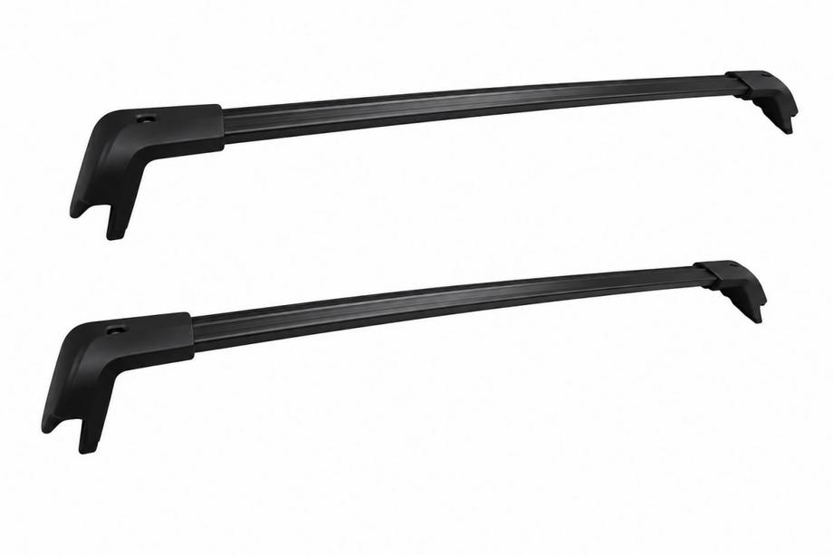 Ford Explorer 2019– Dakdragers (dwarsbalken) zwart voor dakrails OEM (afsluitbaar met sleutel, aluminium) Image