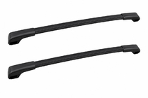 Subaru Crosstrek 2011–2017 Dakdragers (dwarsdragers) zwart voor standaard dakrails OEM (Aluminium) foto 1