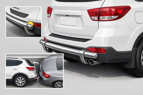 Beschermt een achterbumperbeugel de bumper bij parkeren en lichte botsingen
