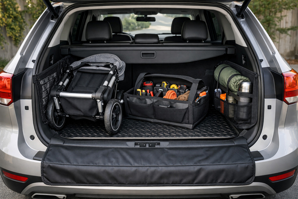 Wat kun je aanpassen voor een schonere kofferbak met kinderwagen of gereedschap Foto 1