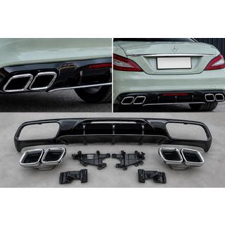 Achterdiffuser met chromen uitlaattips (2015-2018, GT63 design) foto 1