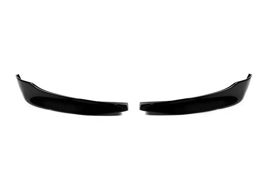BMW 3-serie E90/E91 2005–2011 Afgeprijsd voorbumper Flap lip DPT (voor E90 Base 2005-2008, hoogglans zwart, 2 stuks) Image
