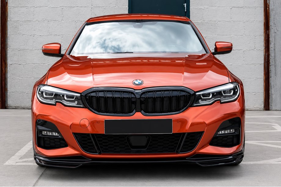 BMW 3 Serie G20/G21 2018– Voorbumper lip MP-Style (voor M-Sport 2018-2022, ABS) Image