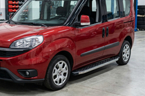 Fiat Doblo II 2010–2022 BlackLine side steps (2 stuks, aluminium) foto 1