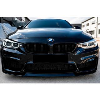 Voorbumper lip spoiler CS-Style (voor M4, hoogglans zwart) foto 3