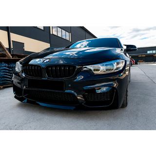 Voorbumper lip spoiler CS-Style (voor M4, hoogglans zwart) foto 1