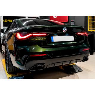 Achterbumperdiffuser met uitlaatsierstukken (voor G22/G23 M-Sport) foto 1
