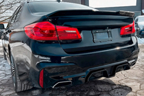 BMW 5 Serie G30/G31 2017–2023 Achterbumper diffuser CS-Style (voor M-Sport/M5 F90, ABS) foto 4