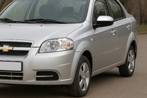 Chevrolet Aveo T250 2005–2011 RVS spiegelkappen (2 stuks) foto 3