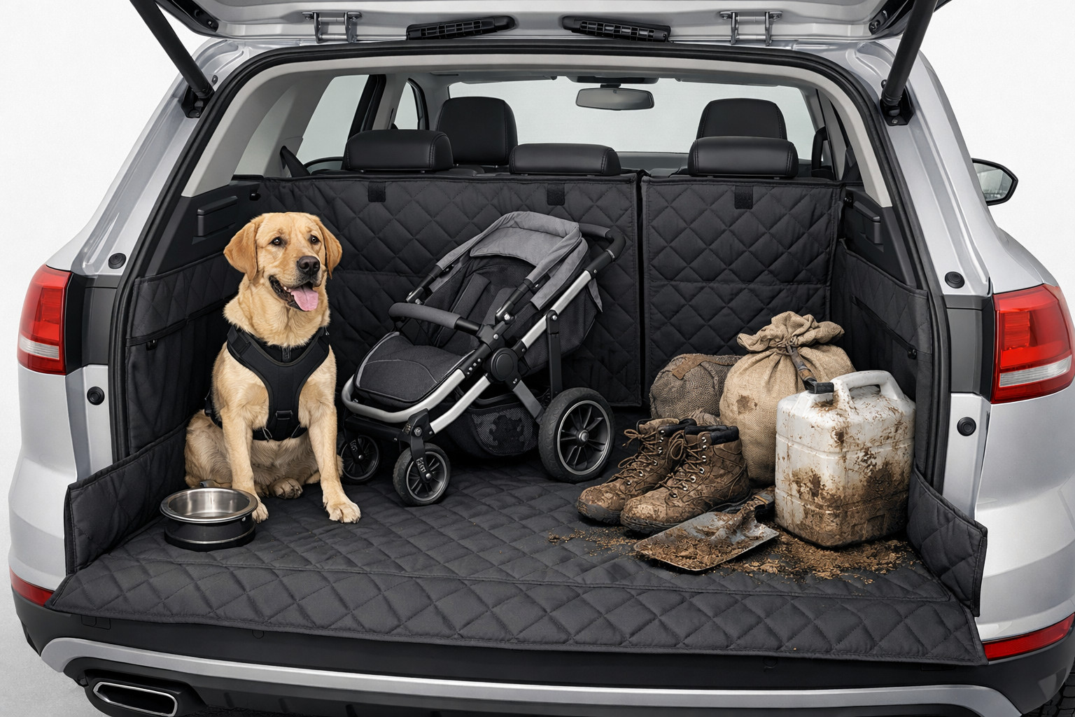 Kofferbakmat voor hond, kinderwagen en vieze lading: wat kies je