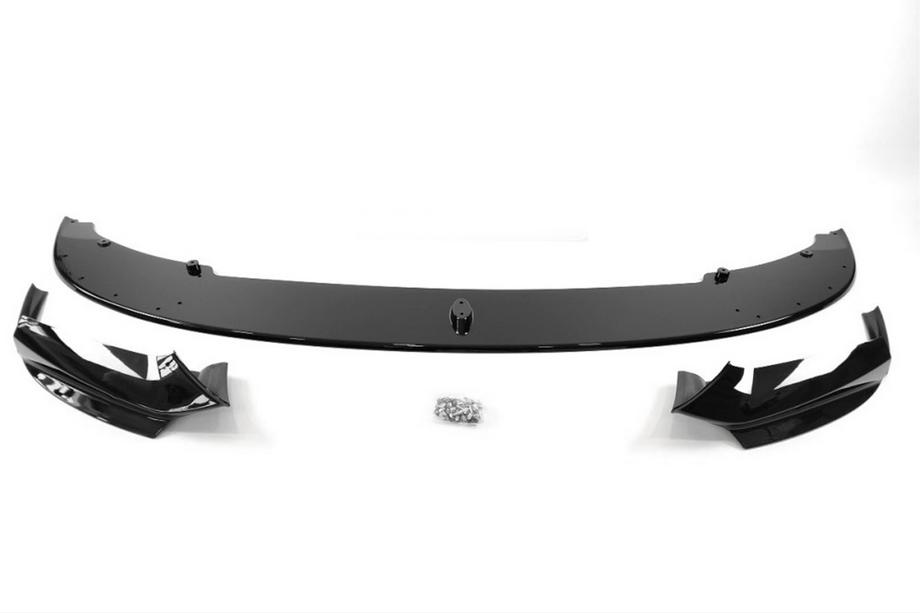 BMW 5 Serie F10/F11 2010–2016 Front bumper lip MP-Style (voor M-Performance, hoogglans zwart) Foto 6