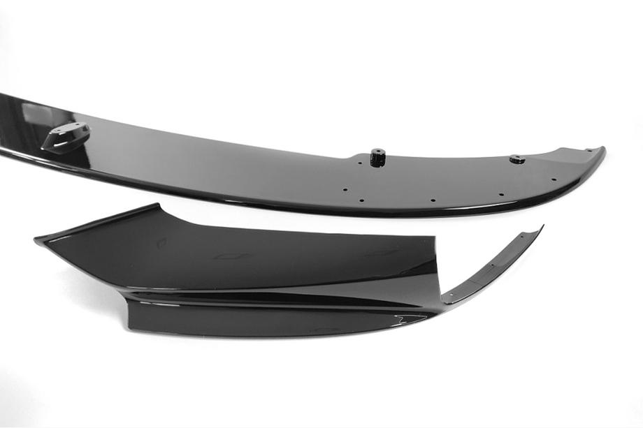 BMW 5 Serie F10/F11 2010–2016 Front bumper lip MP-Style (voor M-Performance, hoogglans zwart) Foto 8