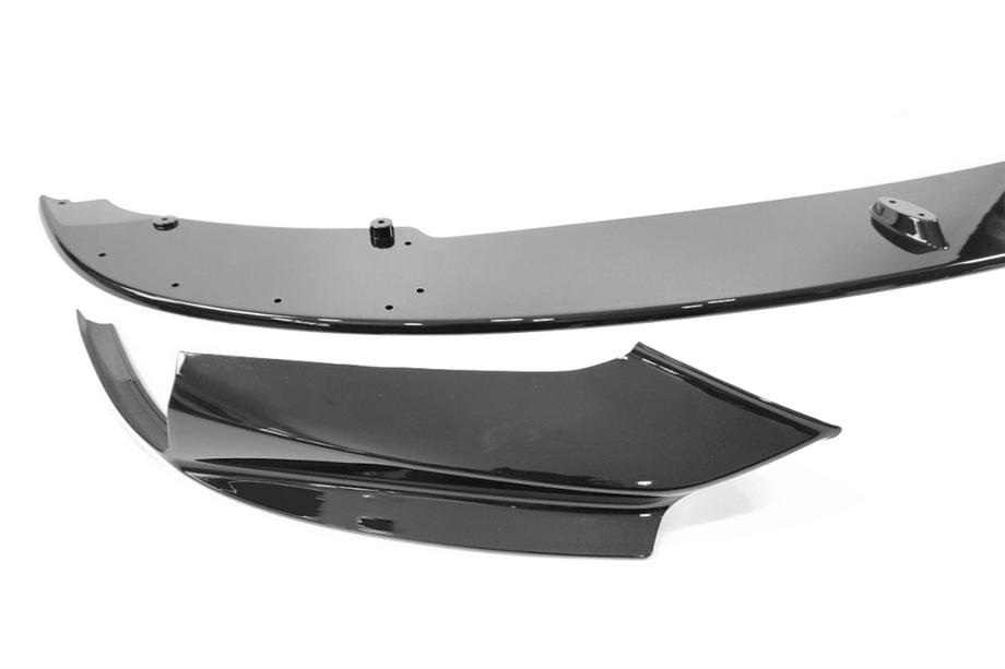 BMW 5 Serie F10/F11 2010–2016 Front bumper lip MP-Style (voor M-Performance, hoogglans zwart) Foto 9