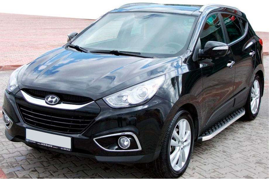 Hyundai IX-35 2010–2015 BlackLine side steps (2 stuks, aluminium) Image