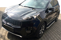 Kia Sportage 2010–2015 BlackLine side steps (2 stuks, aluminium) foto 1
