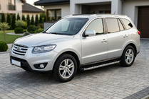 Hyundai Santa Fe 2 2006–2012 BlackLine side steps (2 stuks, aluminium) foto 1