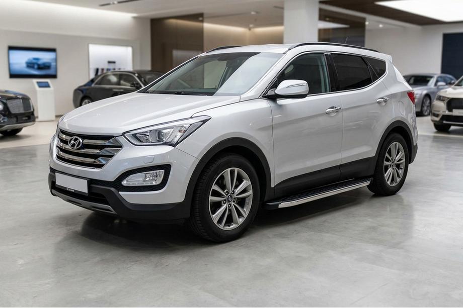 Hyundai Santa Fe 3 2012–2018 BlackLine side steps (2 stuks, aluminium) Image