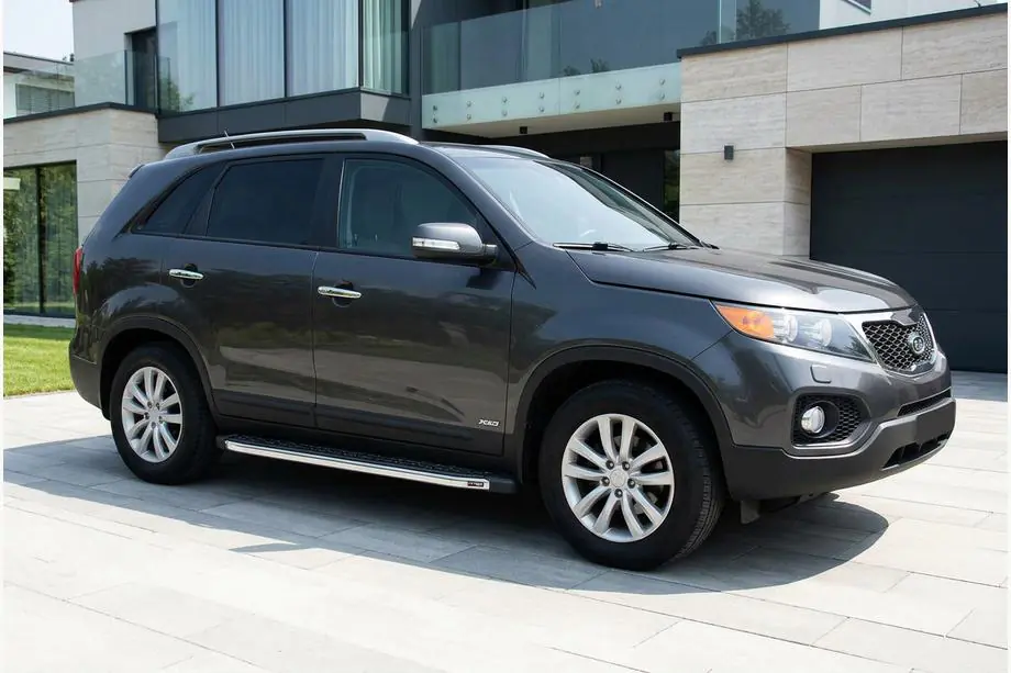 Kia Sorento II XM 2009–2014 BlackLine side steps (2 stuks, aluminium) Image