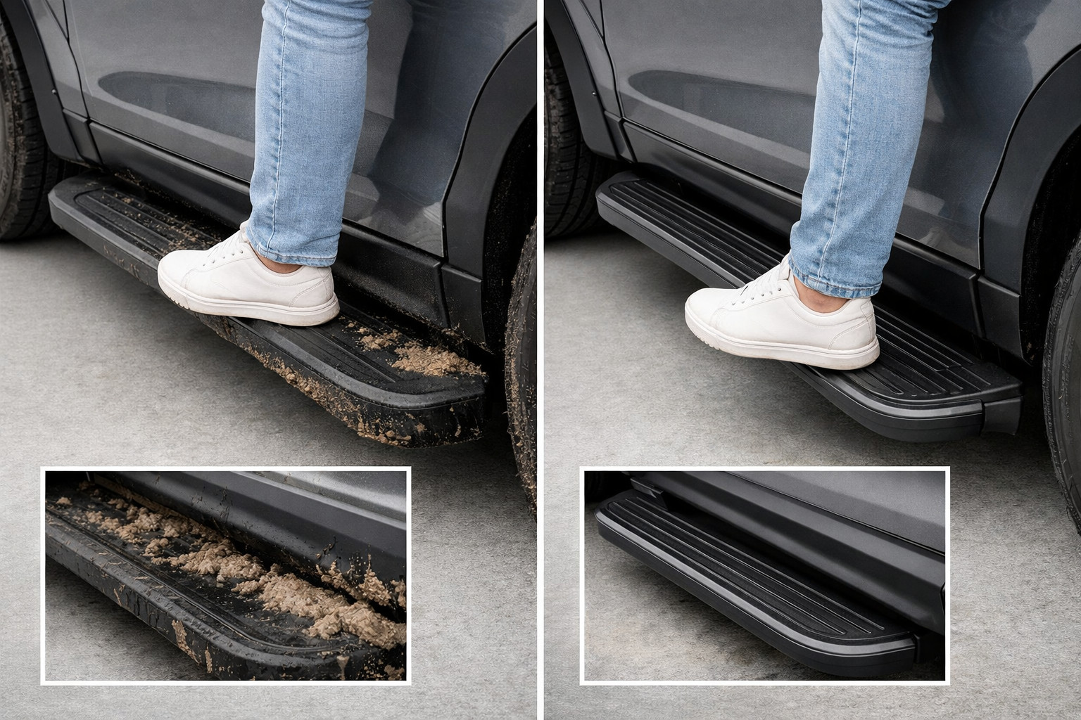 Welke sidesteps zijn het handigst in dagelijks gebruik en maken je kleding het minst vies