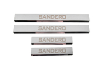 Dacia Sandero 2007–2013 Carmos V3 dorpellijsten RVS (4 stuks) foto 1