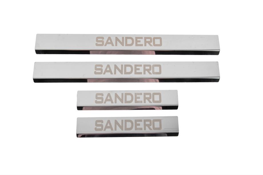 Dacia Sandero 2007–2013 Carmos V3 dorpellijsten RVS (4 stuks) Image