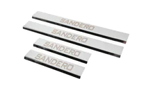 Renault Sandero 2007–2013 Carmos V3 dorpellijsten RVS (4 stuks) foto 2