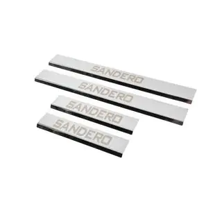 Carmos V3 dorpellijsten RVS (4 stuks) Dacia Sandero 2013–2020 foto 2