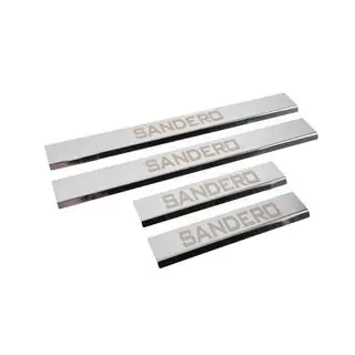 Carmos V3 dorpellijsten RVS (4 stuks) Dacia Sandero 2013–2020 foto 3
