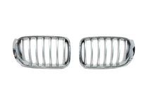 BMW X3 F25 2011–2018 Niergrille 1Bar (2014-2018, grijs met chroomrand) foto 2