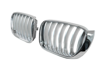BMW X3 F25 2011–2018 Niergrille 1Bar (2014-2018, grijs met chroomrand) foto 3