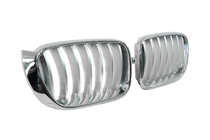 BMW X3 F25 2011–2018 Niergrille 1Bar (2014-2018, grijs met chroomrand) foto 4