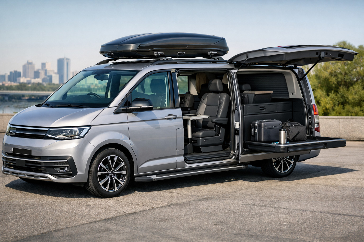 Upgradekit voor Volkswagen Transporter T7 voor intercity en zakelijk gebruik