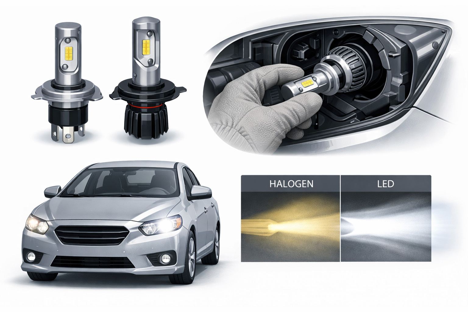 LED-lampen voor je auto kiezen: fitting en lichtopbrengst