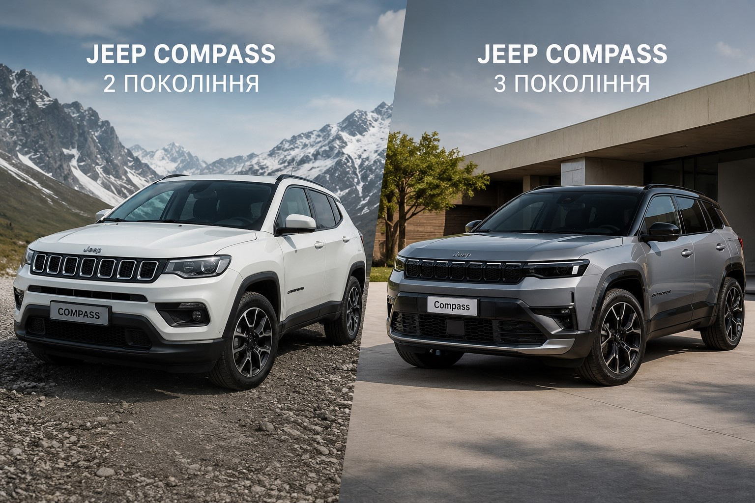 Nieuwe Jeep Compass 3e generatie vs Compass 2: uitgebreide vergelijking