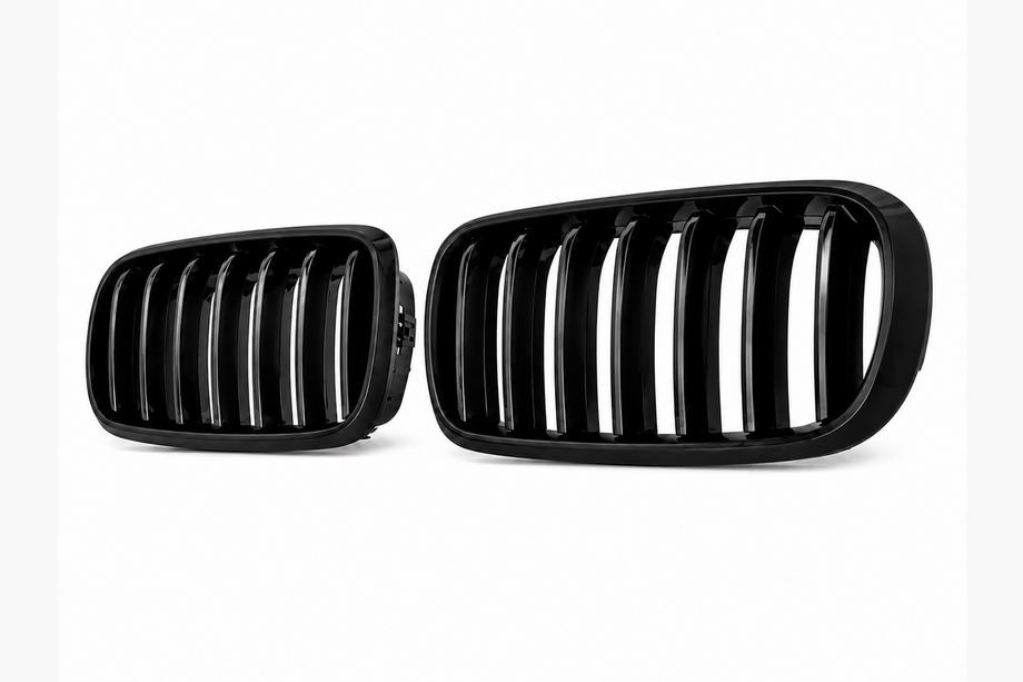 BMW X6 F16 2014–2019 Nierrooster 1 Bar (hoogglans zwart) Image