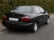 Daewoo Lanos 1998–2017 RVS kofferbakrand foto 1