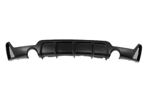 BMW 4 Serie F32/F33/F36 2012–2020 Achterbumperdiffuser voor dubbele enkelvoudige uitlaat (voor M-Sport, ABS) foto 1