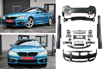 BMW 4 Serie F32/F33/F36 2012–2020 M-Sport bodykit (voor F32) Dubbele uitlaat (enkelzijdig) foto 2