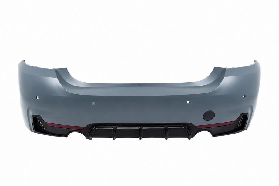 BMW 4 Serie F32/F33/F36 2012–2020 Achterbumper met diffuser voor enkelvoudige uitlaat aan beide zijden M-Sport Image