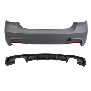 Achterbumper met diffuser voor dubbelzijdige dubbele uitlaat M-Sport (voor F30) BMW 3 Serie F30/F31 2012–2019