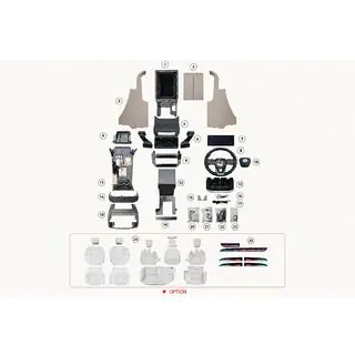 Interieur upgrade set – dashboard sierlijsten voor Lexus GX460 2023 Style Lexus GX470 2002–2009 foto 4