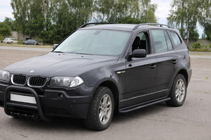 BMW X3 E83 2003–2010 Side steps KB001 Black (RVS) foto 2