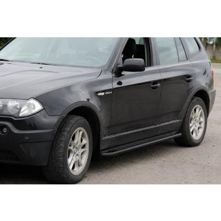 Side steps KB001 Black (RVS) BMW X3 E83 2003–2010 foto 1