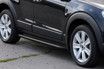 Chevrolet Captiva 2006–2019 Premium Black side steps (set 2 stuks, RVS) Ø60 foto 3