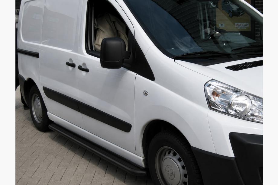 Citroen Nemo 2007–2017 Side steps Premium Black (2 stuks, RVS) Image