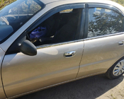 Daewoo Lanos 1998–2017 Raamomlijsting (4 stuks, RVS) foto 2