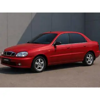 Raamomlijsting (4 stuks, RVS) Daewoo Lanos 1998–2017 foto 1