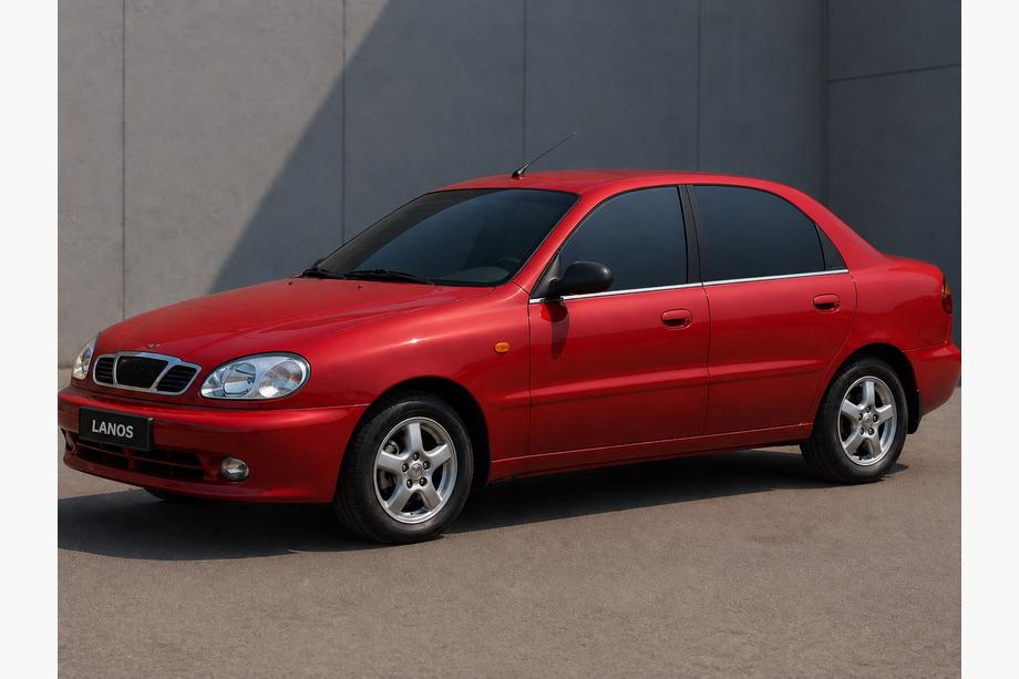 Daewoo Lanos 1998–2017 Raamomlijsting (4 stuks, RVS) Image