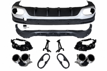 Mercedes GLB X247 2019– Achterdiffuser met uitlaatsierstukken (AMG GLB45 2024 design) foto 1